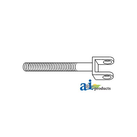 A & I Products Clevis, Brake Rod 7" x1" x1" A-184334M1